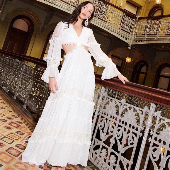 PatBO Lace-Trim Maxi Dress - Picture 3 of 12